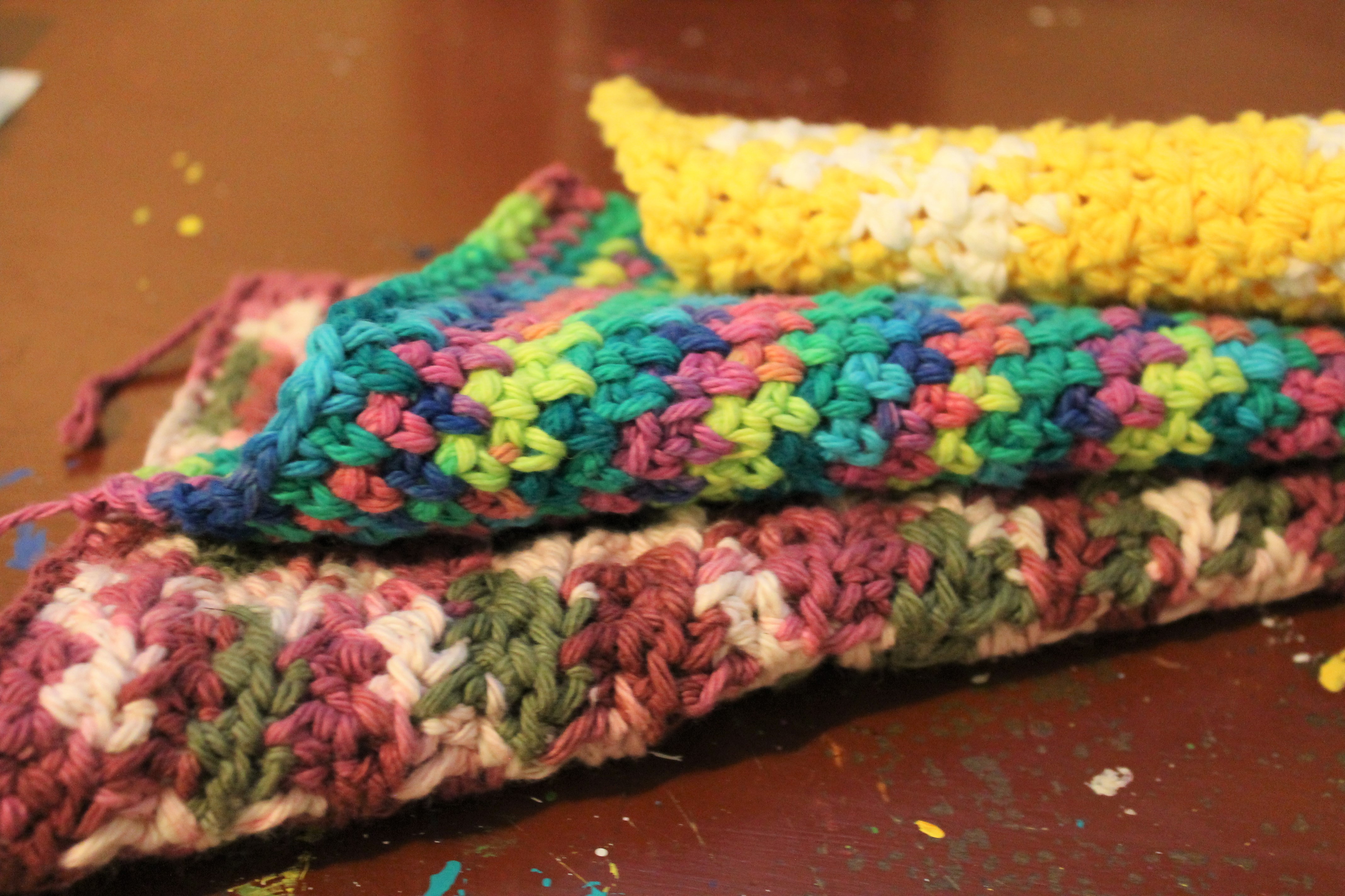 Three Beautiful And Easy Crochet Dishcloths Matayamade